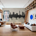 Munich Skyline Concrete Mural Wallpaper - room preview 06
