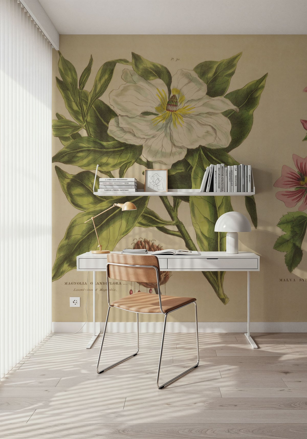 Herbal Botanical II Mural Wallpaper - room preview 06