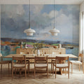 Tranquil Horizon Painting Mural Wallpaper - room preview 06