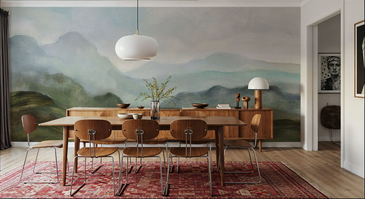 High Mountain Mural Wallpaper - room preview 06