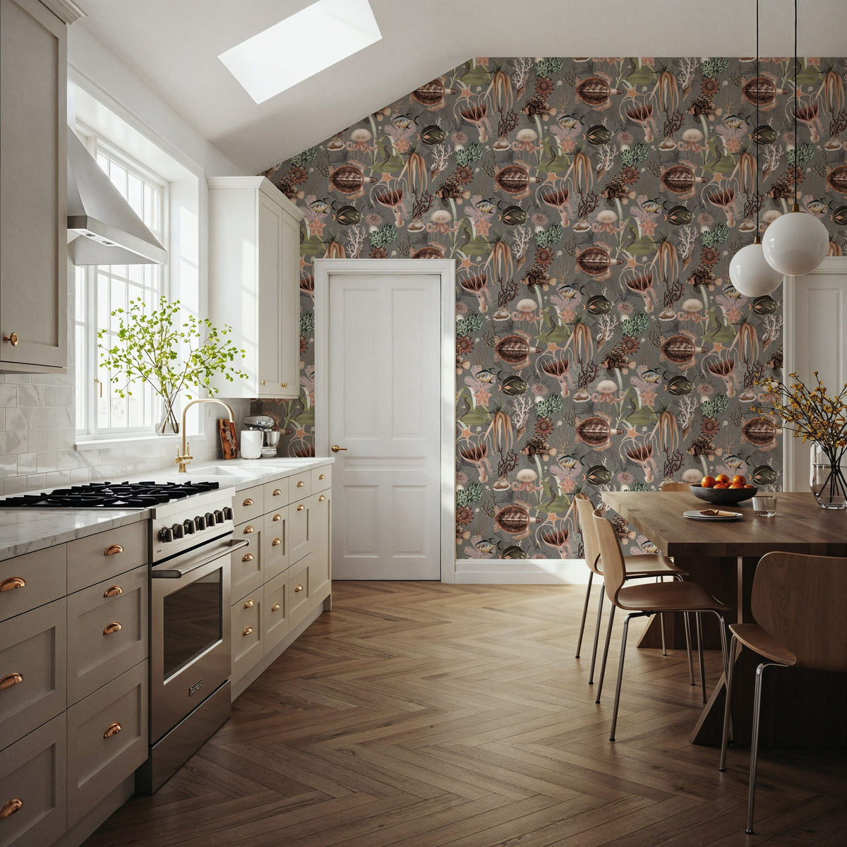 Deep Sea, Smoke Mural Wallpaper - room preview 06