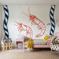 Sea Doodles II Mural Wallpaper - room preview 06