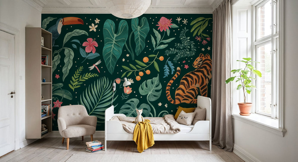 Jungle Love I Mural Wallpaper - room preview 06