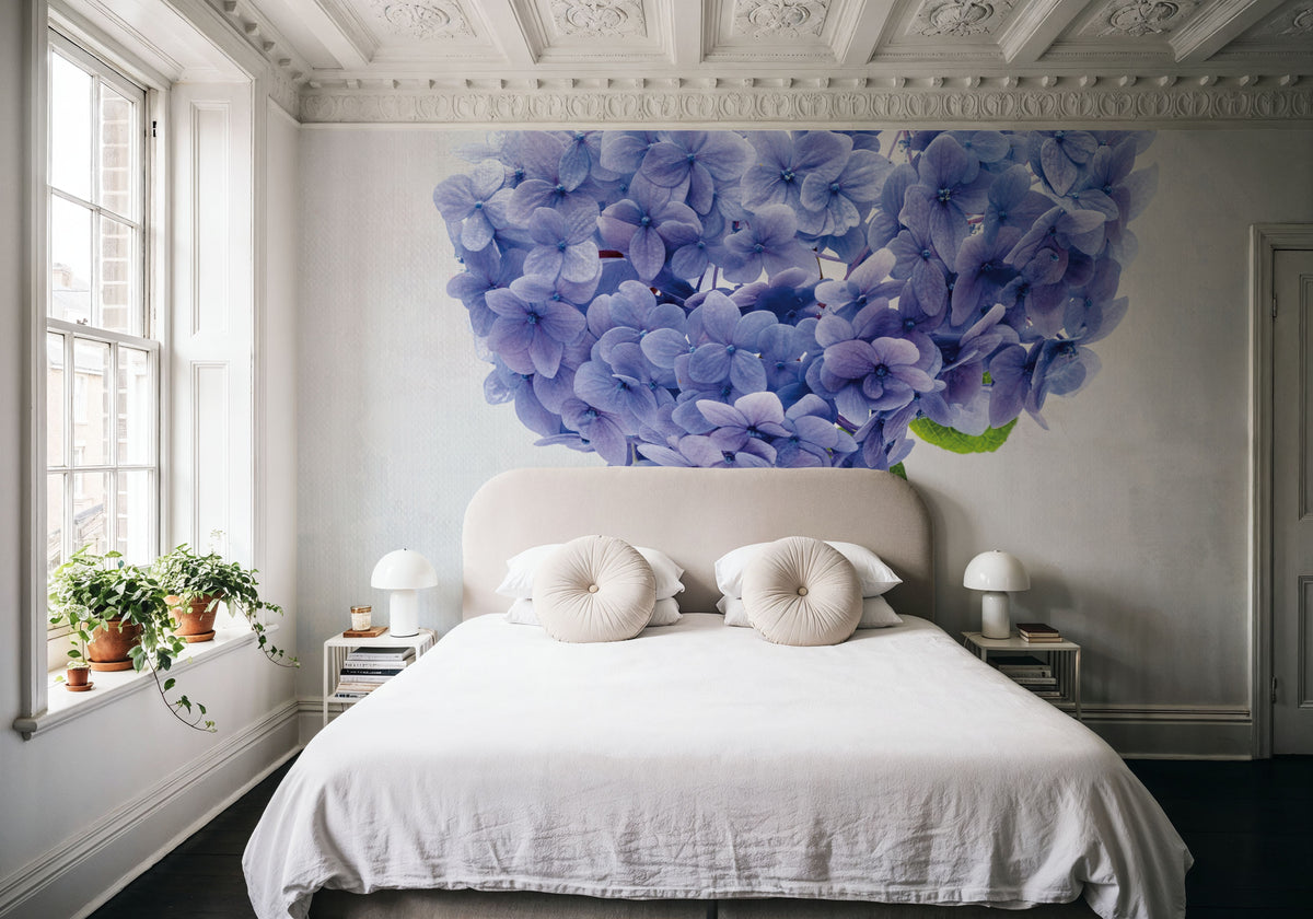 Cape Cod Hydrangea Mural Wallpaper - room preview 06