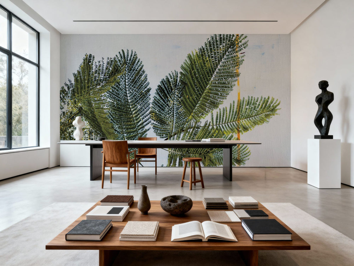 Palm Branch Mural Wallpaper - room preview 06