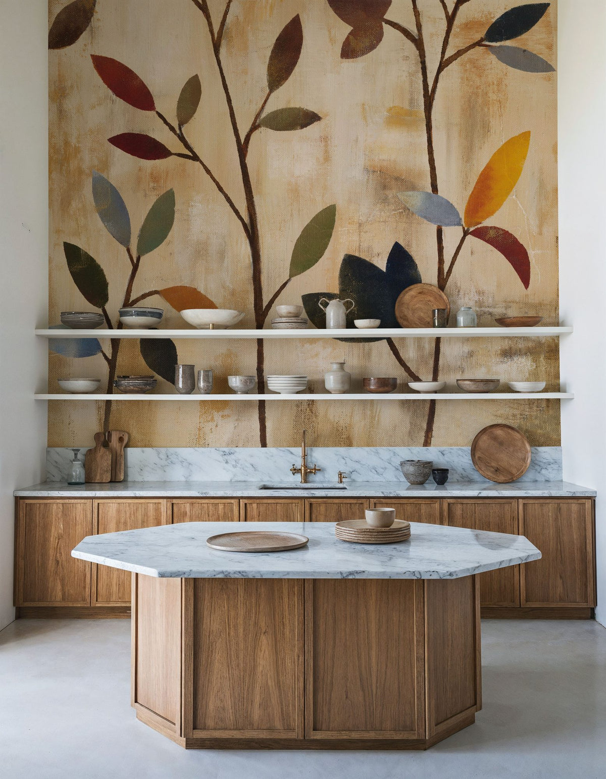 Branches At Sunrise IV Mural Wallpaper - room preview 06
