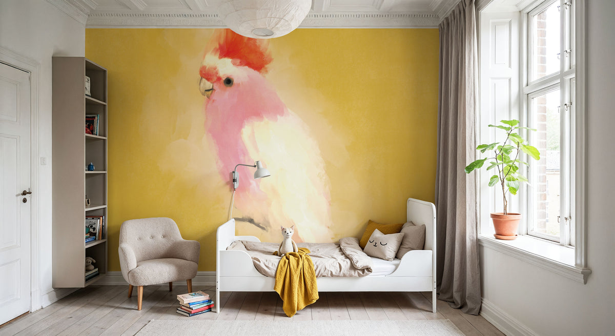 Bright Birds IV Mural Wallpaper - room preview 06