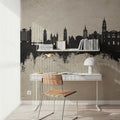 Málaga Spain Skyline Concrete Mural Wallpaper - room preview 06