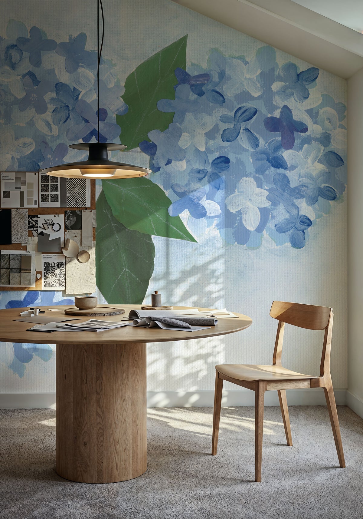 Providence Hydrangea II Mural Wallpaper - room preview 06