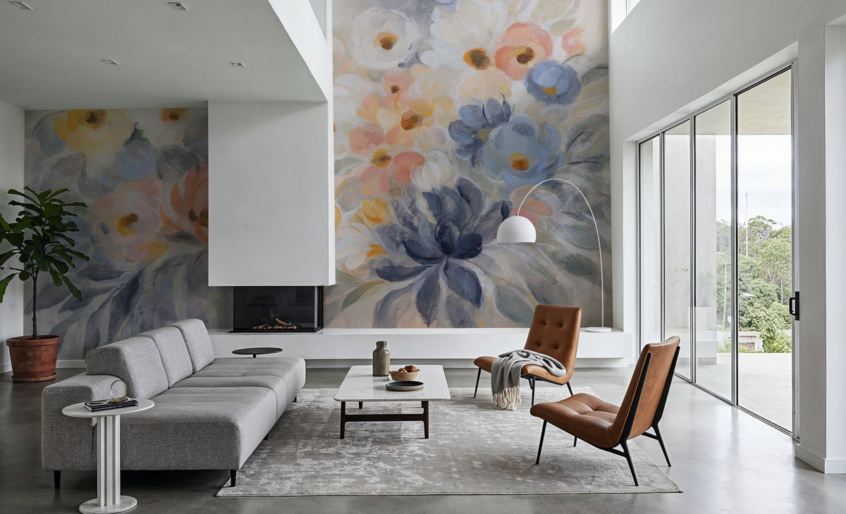 Among the April FLowers Mural Wallpaper - room preview 06