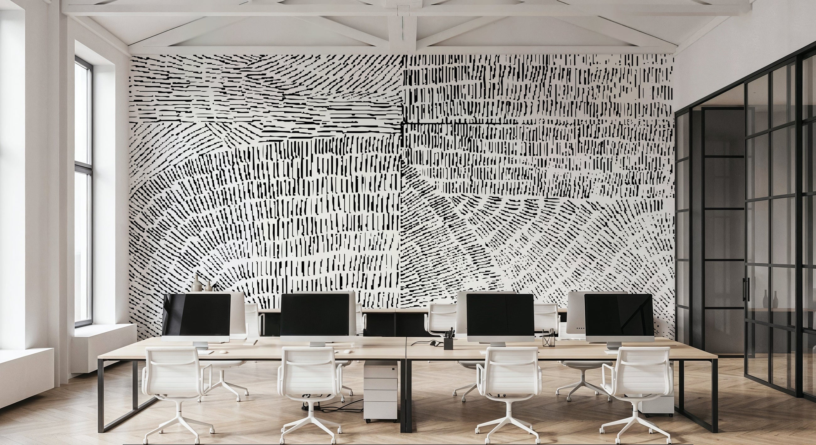 Abstract Fingerprints Mural Wallpaper