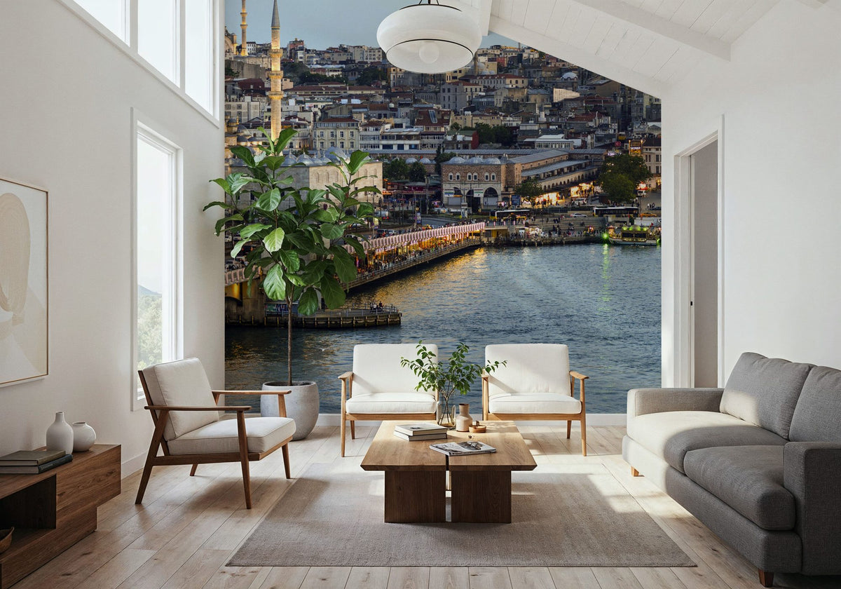 Istanbul Twilight Mural Wallpaper - room preview 06