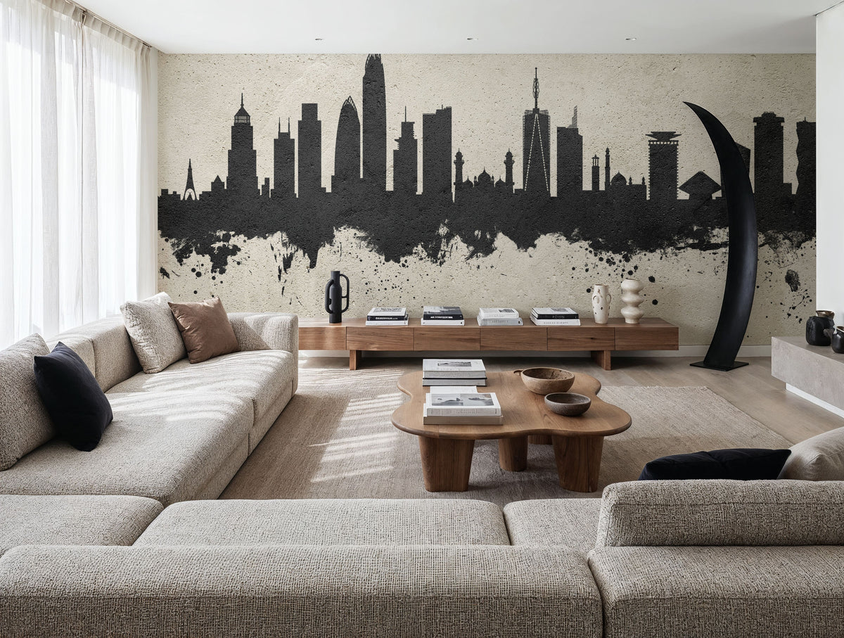 Nairobi Kenya Skyline Concrete Mural Wallpaper - room preview 06