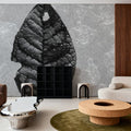 Frozen Leaf Mural Wallpaper - room preview 06