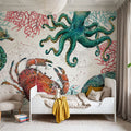 Ocean Finds Mural Wallpaper - room preview 06