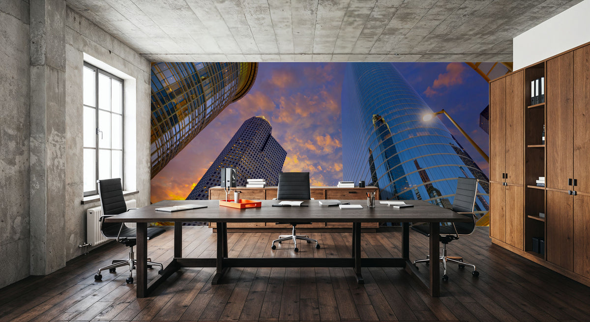 Texan Skyscrapers Mural Wallpaper - room preview 06