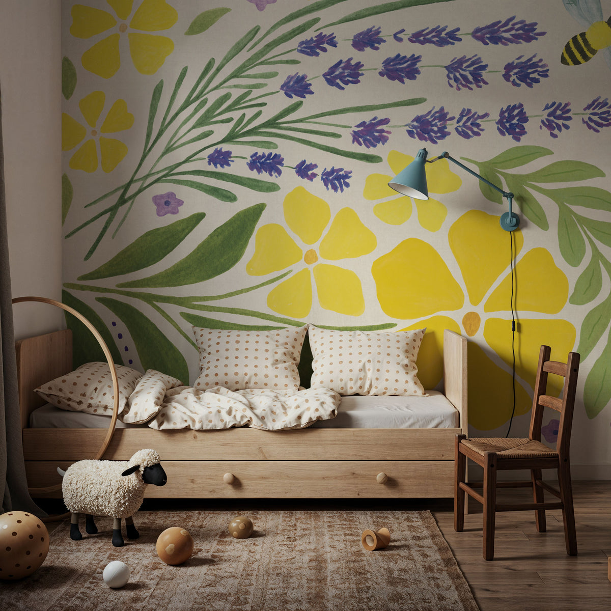 Lavender Garden III Mural Wallpaper - room preview 06