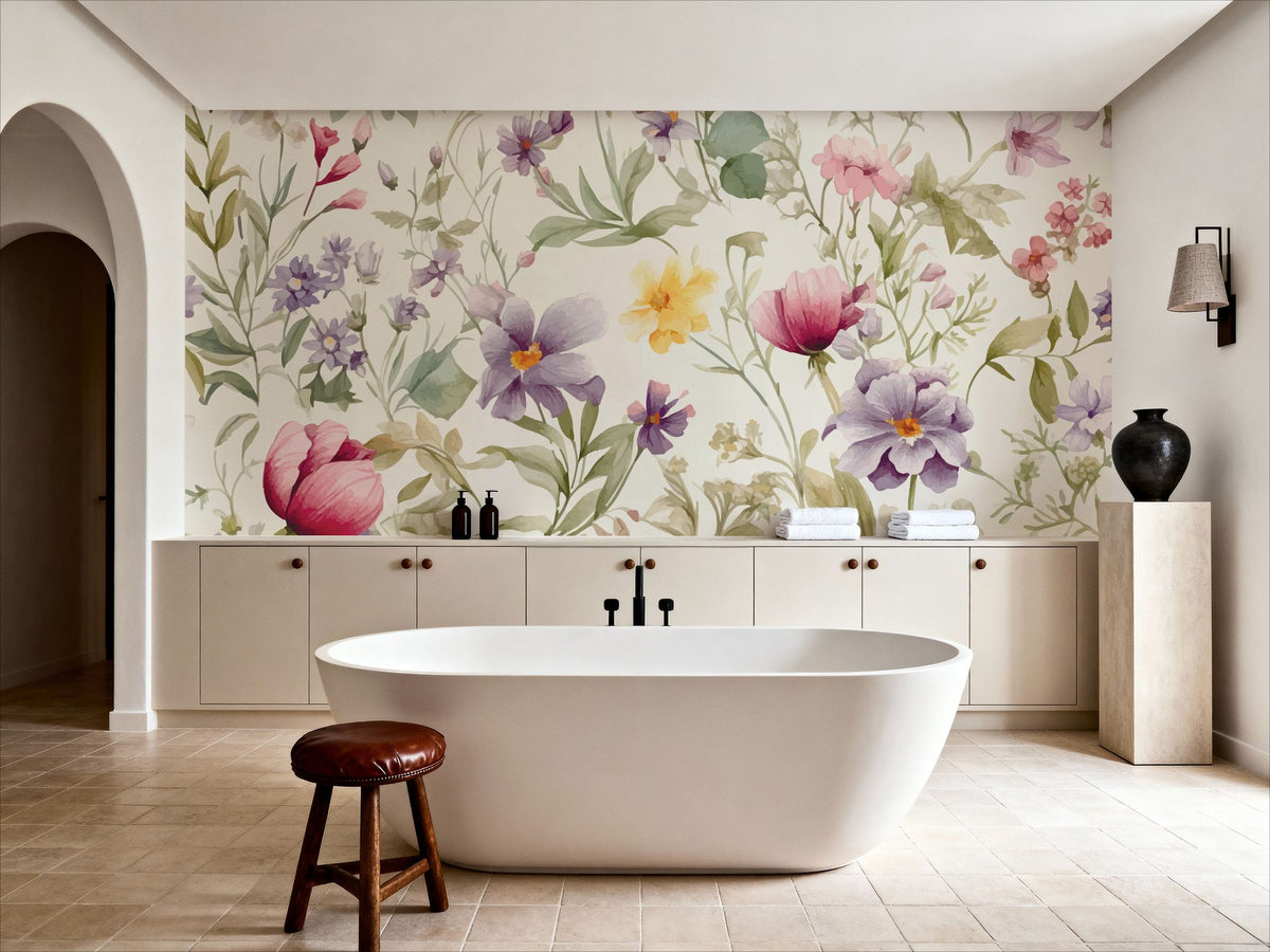 Meadow Center Mural Wallpaper - room preview 06