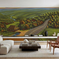 Deerfield River Valley Mural Wallpaper - room preview 06