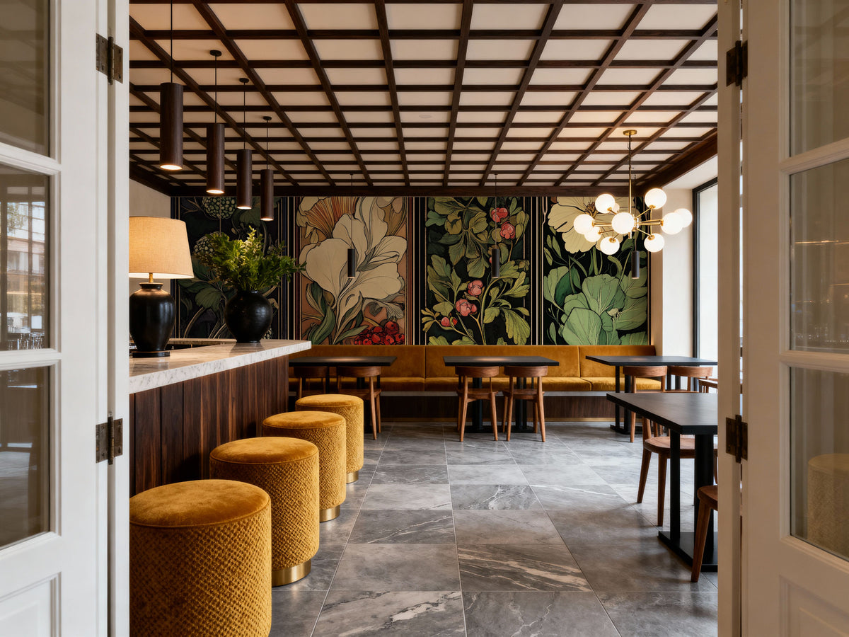 Forest Panels Mural Wallpaper - room preview 06