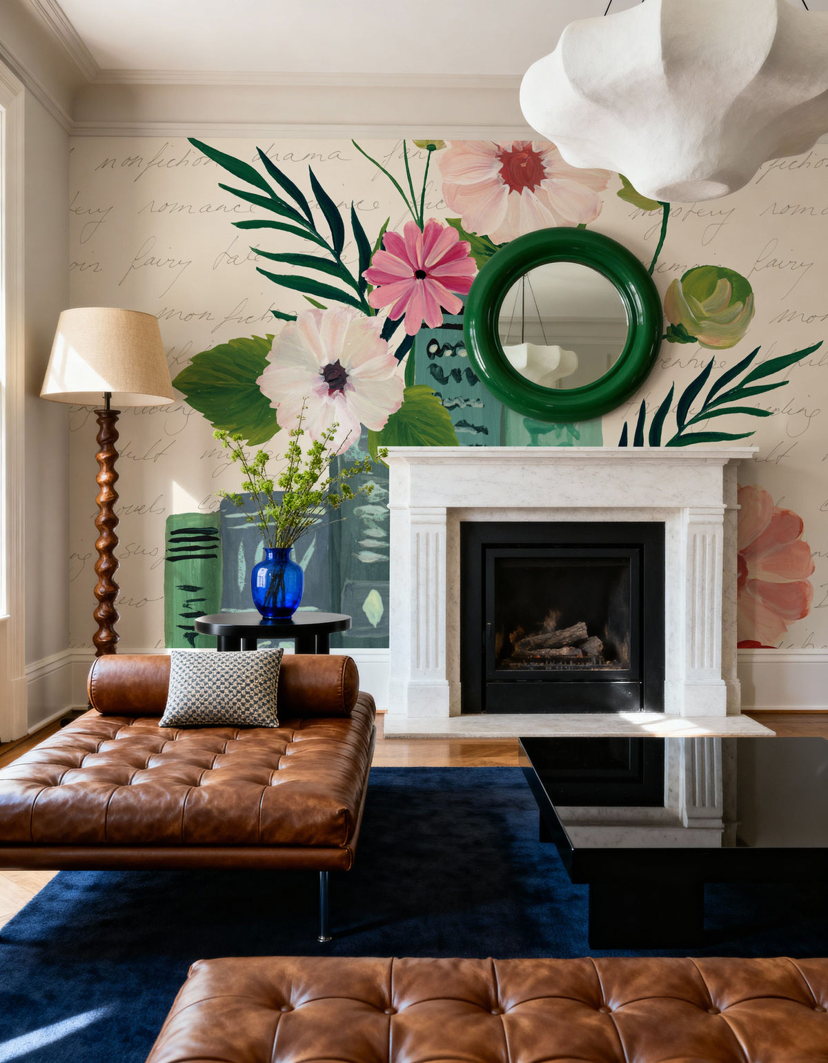 Blooming Books III Mural Wallpaper - room preview 06
