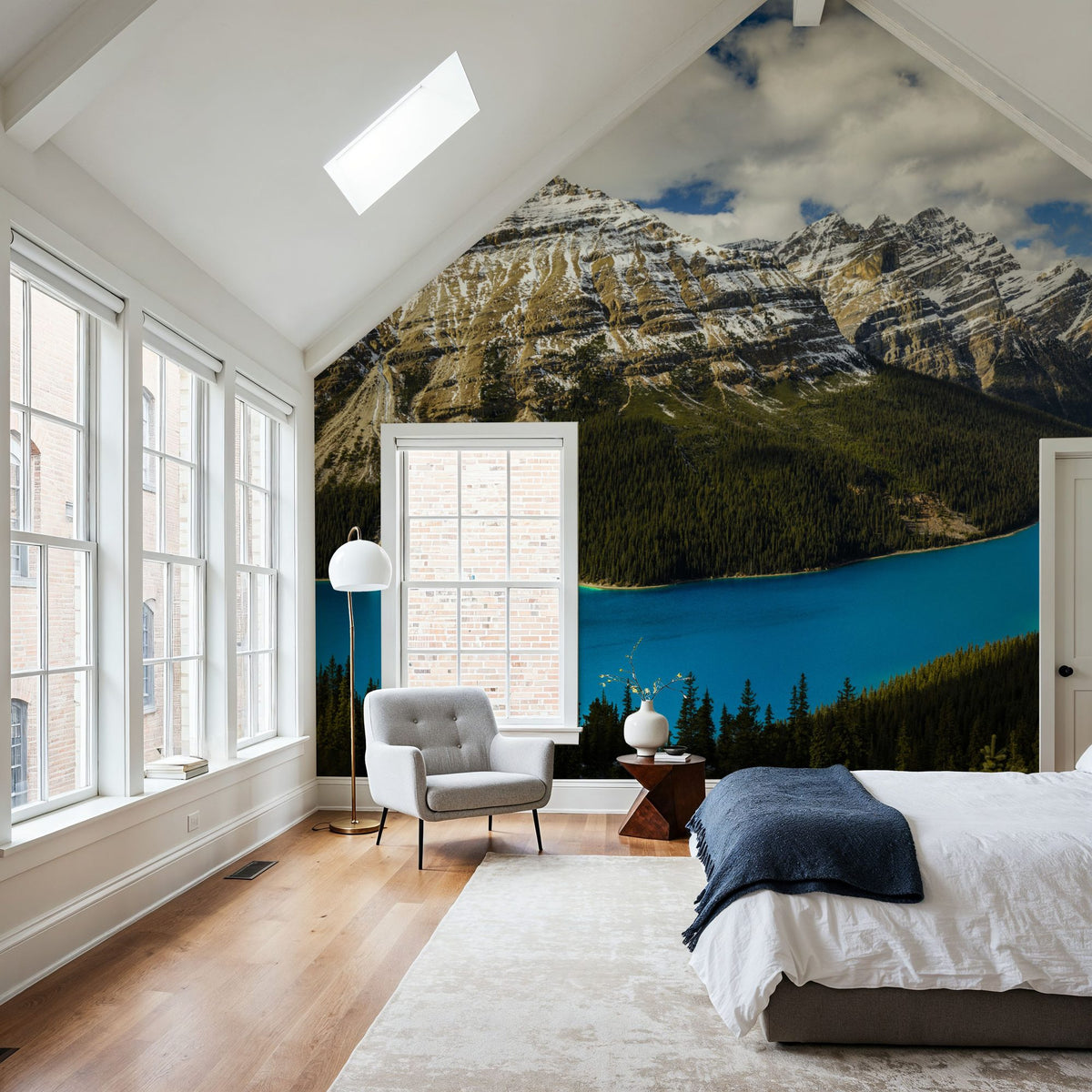 Peyto Lake Mural Wallpaper - room preview 06