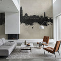 Murcia Spain Skyline Concrete Mural Wallpaper - room preview 06