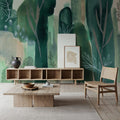 Hidden Foliage Mural Wallpaper - room preview 06