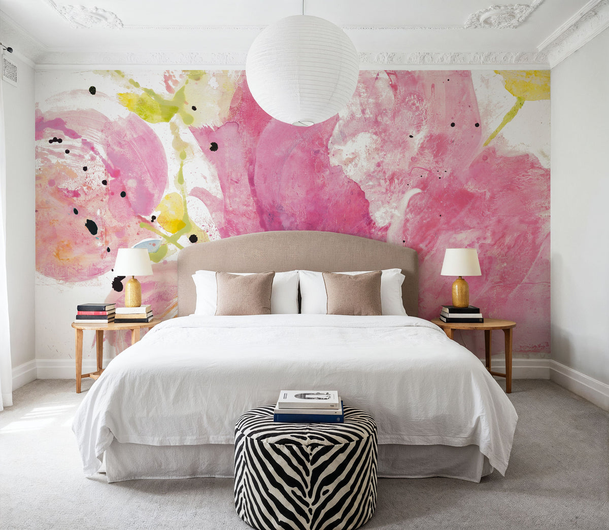Spring Abstracts Florals II Mural Wallpaper - room preview 06