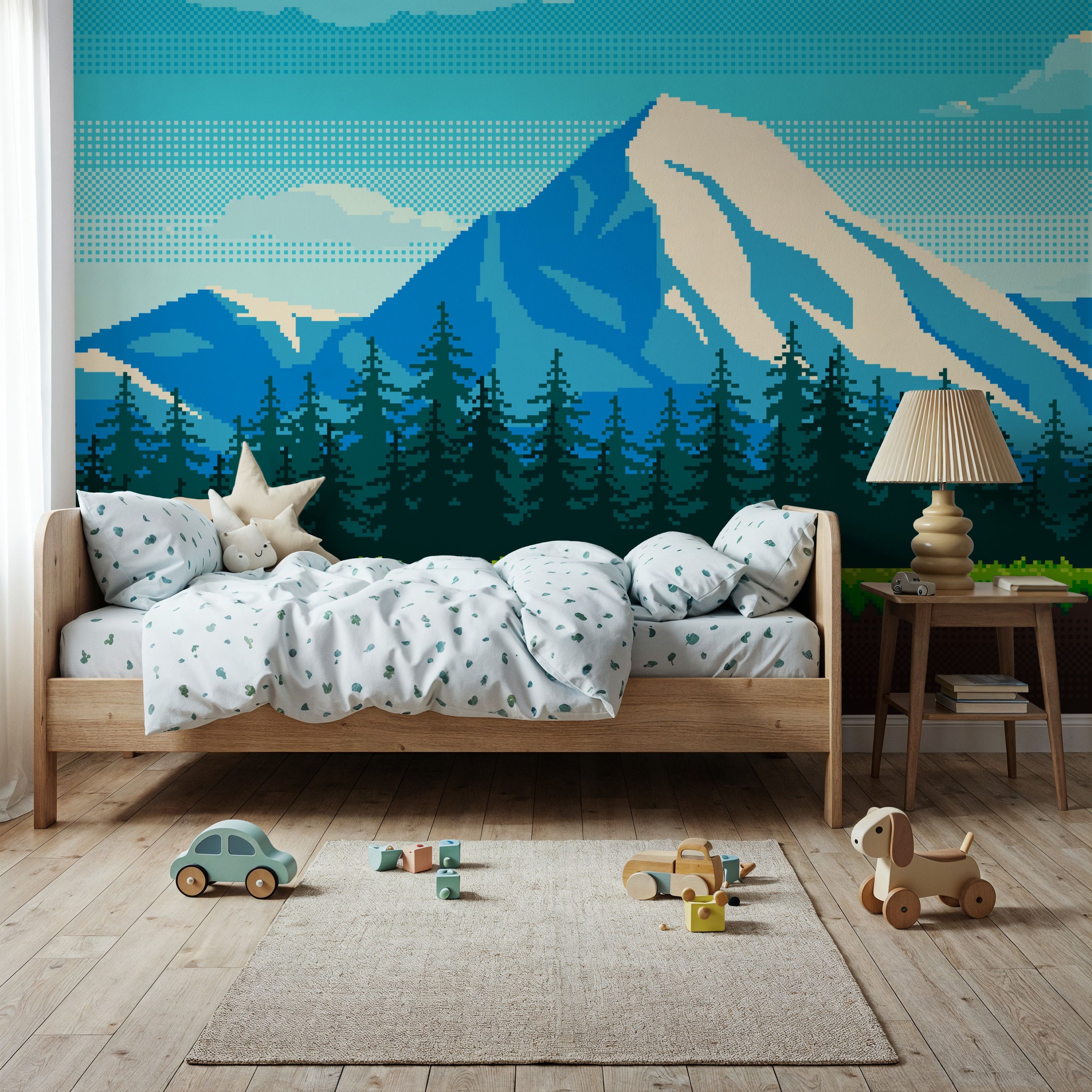Arcade Mountain Mural Wallpaper