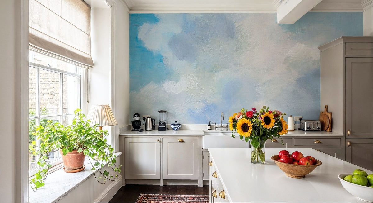 Cloud Over the Lake I Mural Wallpaper - room preview 06