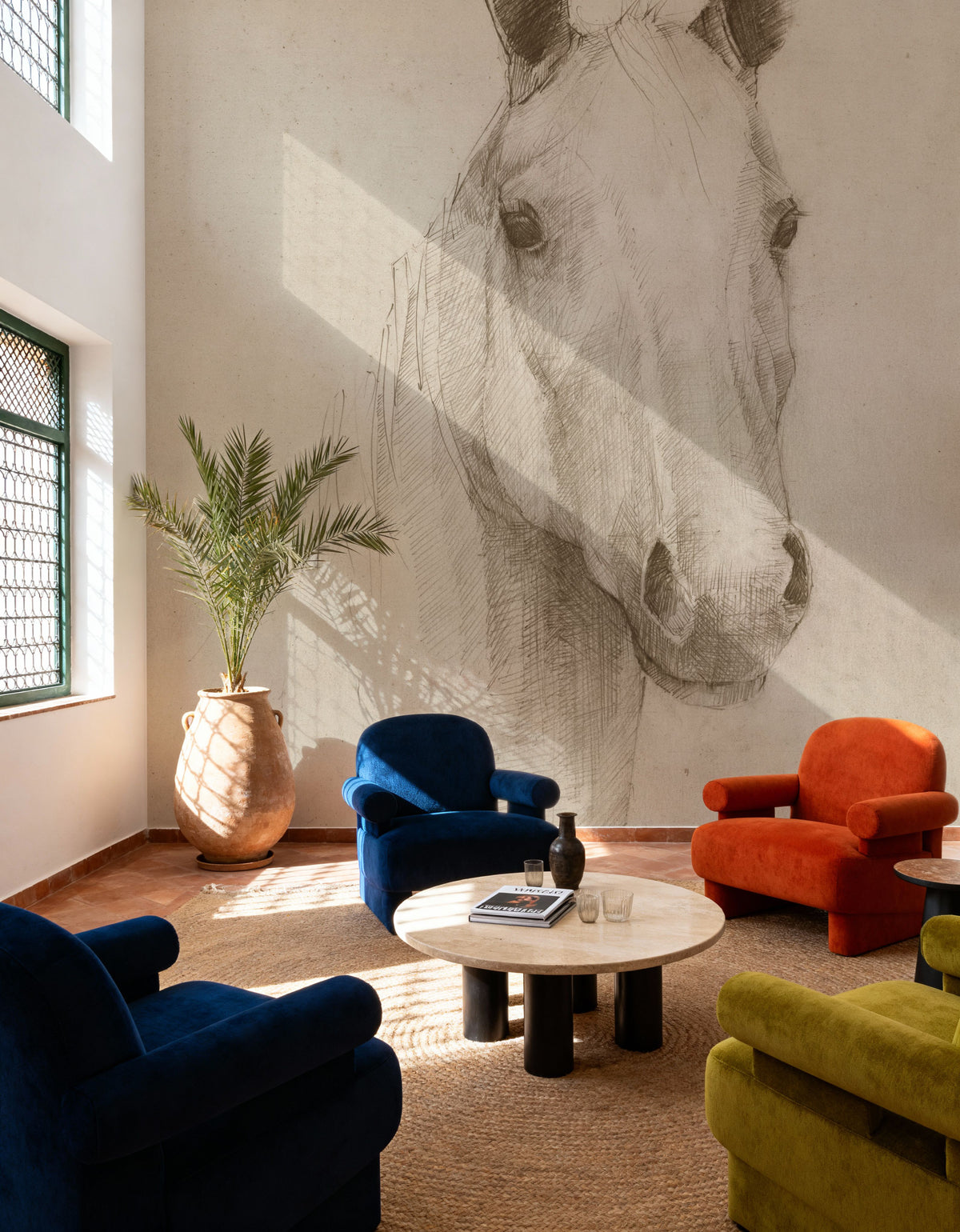 Romeo on Aged Paper Mural Wallpaper - room preview 06