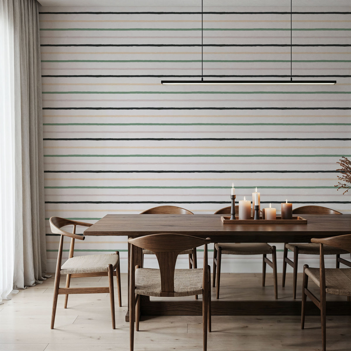 Summer Stripes Mural Wallpaper - room preview 06