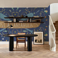 Otomi Lake I Dark Mural Wallpaper - room preview 06