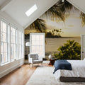 Golden Palm Cove Mural Wallpaper - room preview 06