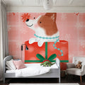 Festive Paws IV Mural Wallpaper - room preview 06