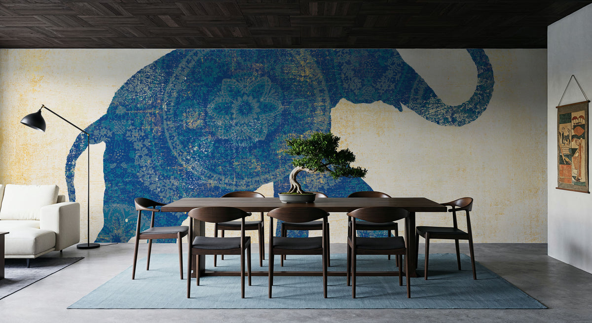 Raja Elephant I Mural Wallpaper - room preview 06