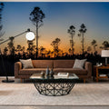 Silhouette Trees Mural Wallpaper - room preview 06
