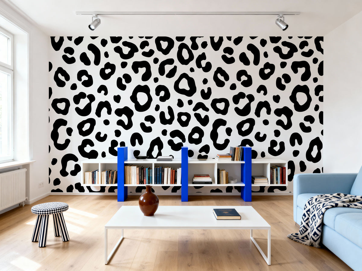 Wild Leopard Mural Wallpaper - room preview 06
