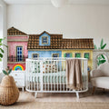 Dollhouse Street Mural Wallpaper - room preview 06
