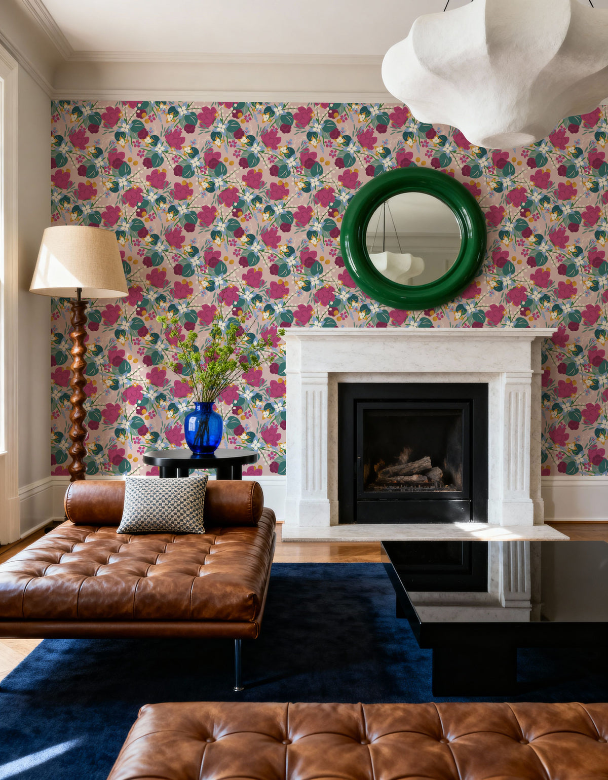 Flower Fluff Mural Wallpaper - room preview 06