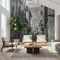 Spanish Islands BW Mural Wallpaper - room preview 06