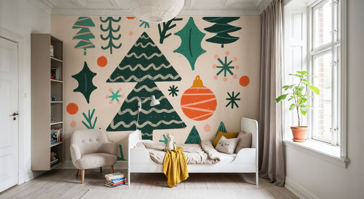 Warm Wishes IV Mural Wallpaper - room preview 06