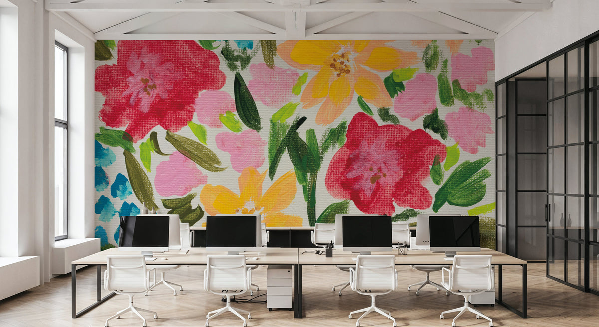 Floral Gift I Mural Wallpaper - room preview 06