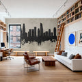 Los Angeles Skyline Concrete Mural Wallpaper - room preview 06