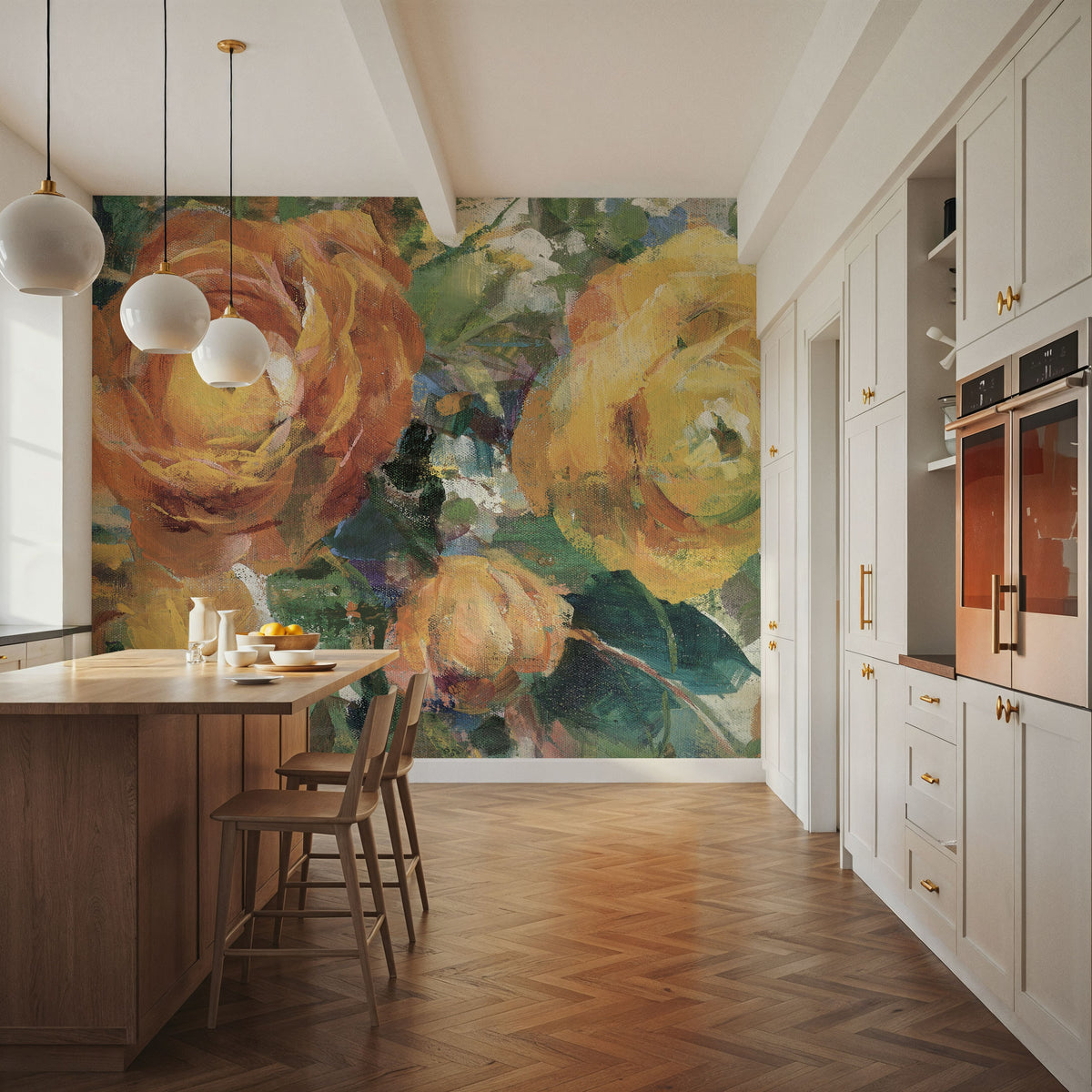 Blooming Splendor I Panel II Mural Wallpaper - room preview 06