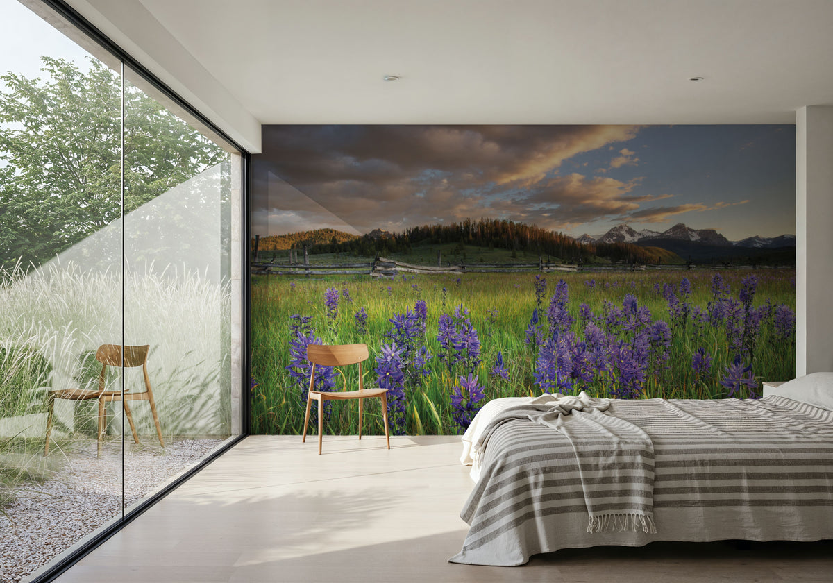 Camas Meadows in Idaho Mural Wallpaper - room preview 06