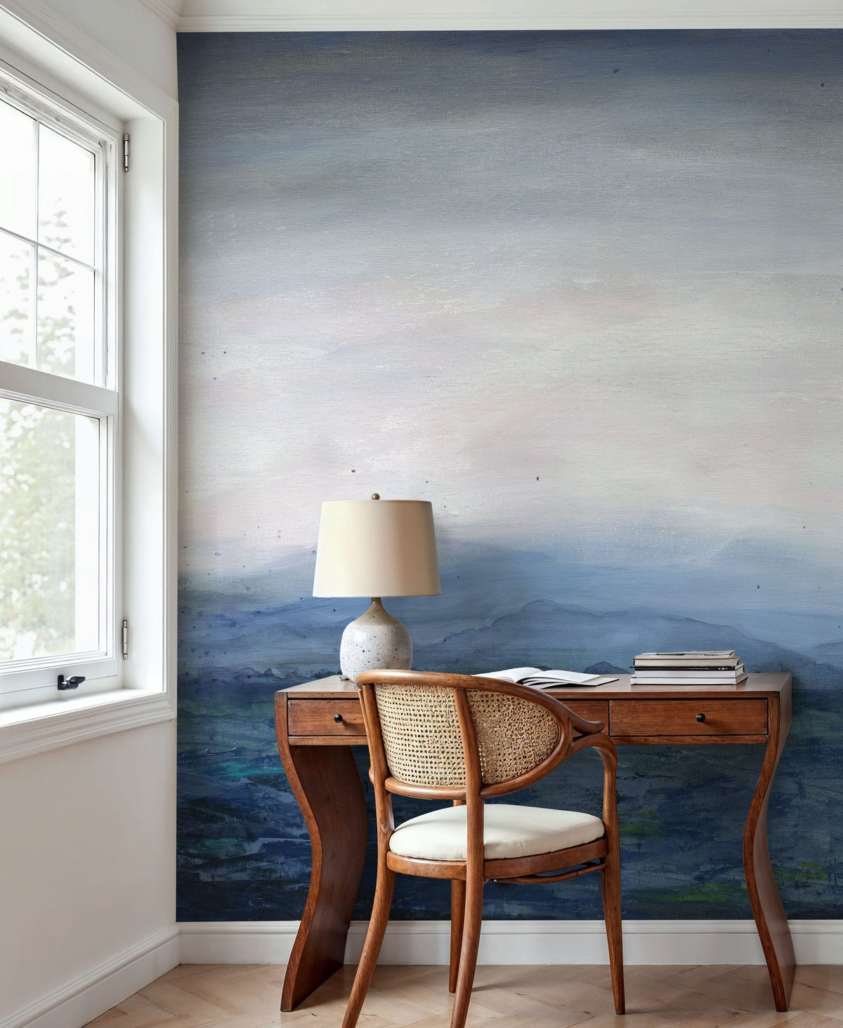 Mountain Lake Mural Wallpaper - room preview 06