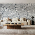 Map of Queens Mural Wallpaper - room preview 06