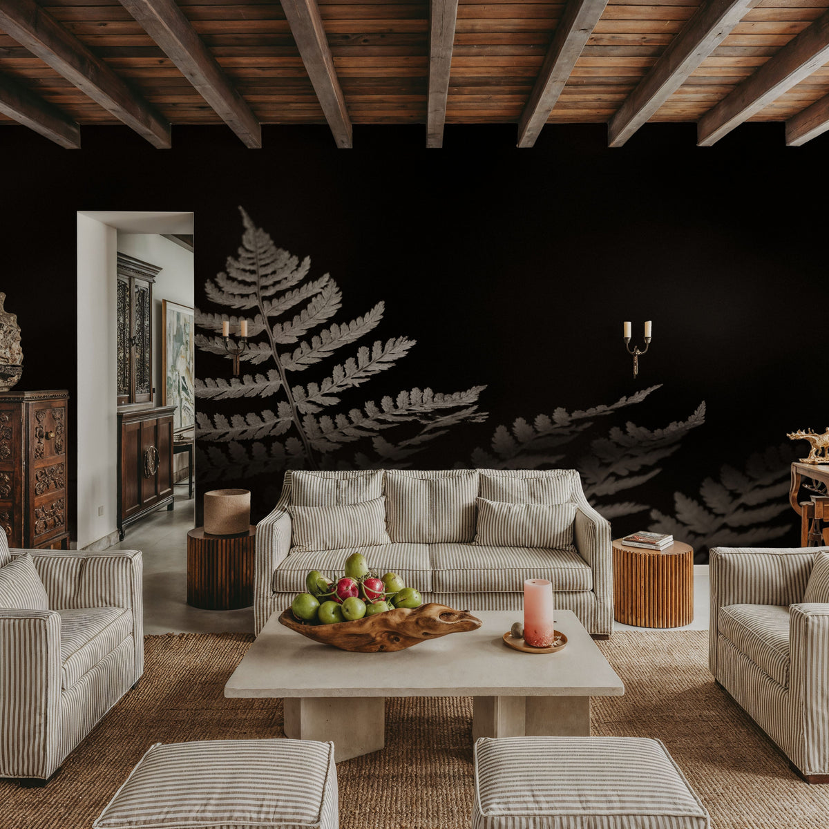 Forest Sunlight Sepia Mural Wallpaper - room preview 06